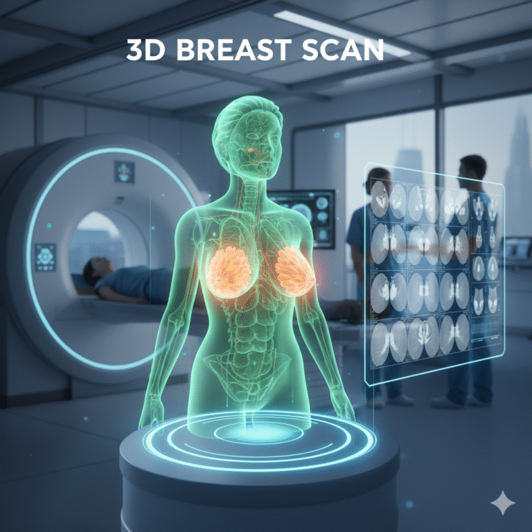 3D breast MRI scan visualization at Arth Diagnostics, advanced MRI center in Udaipur