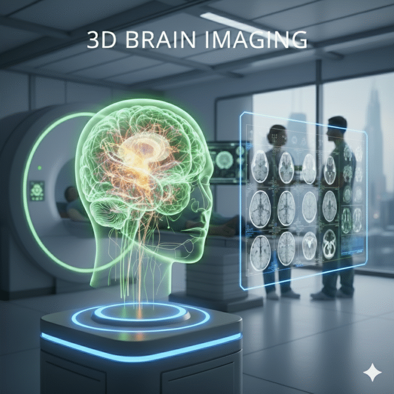 3D brain MRI imaging visualization at Arth Diagnostics, leading MRI Center in Udaipur